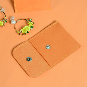 Pochette à bijoux en microfibre carrée portable multifonction de luxe de petite taille avec logo personnalisé - Product Image 6