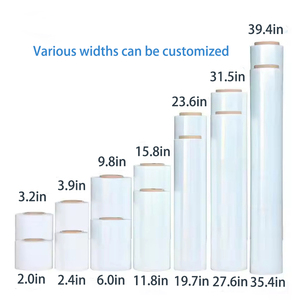 Eco opzione XSR riciclato LLDPE Roll pellicola elasticizzata biodegradabile trasparente involucro di plastica morbida durezza allungamento della mano - Product Image 5