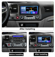 10.1 pouces 2 DIN GPS Navigation lecteur multimédia autoradio unité principale Android Auto Radio pour Honda Civic 2005-2012