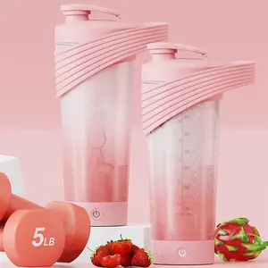 Groothandel Tritan Grote Schoonheid Blender Water Cup 800Ml Automatische Draagbare Gym Sport Drinken Shaker Fles Met Usb Oplaadbare