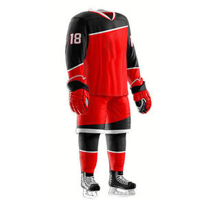 Uniforme de Hockey sobre Hielo de Poliéster 100% de Alta Calidad y Bajo Precio, con Logotipo Personalizado, Transpirable y Cómodo - Product Image 1