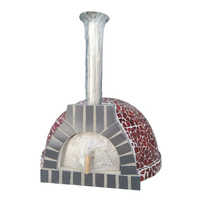 Nouveau design extérieur jardin brique barbecue four à granulés au feu de bois équipement de boulangerie commerciale-pierre à pizza four à bois pour pizza