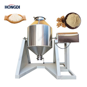 Mélangeur d'aliments pour animaux en poudre de protéine Mélangeur à double cône Machine de mélange de poudre Efficacité en acier inoxydable - Product Image 1