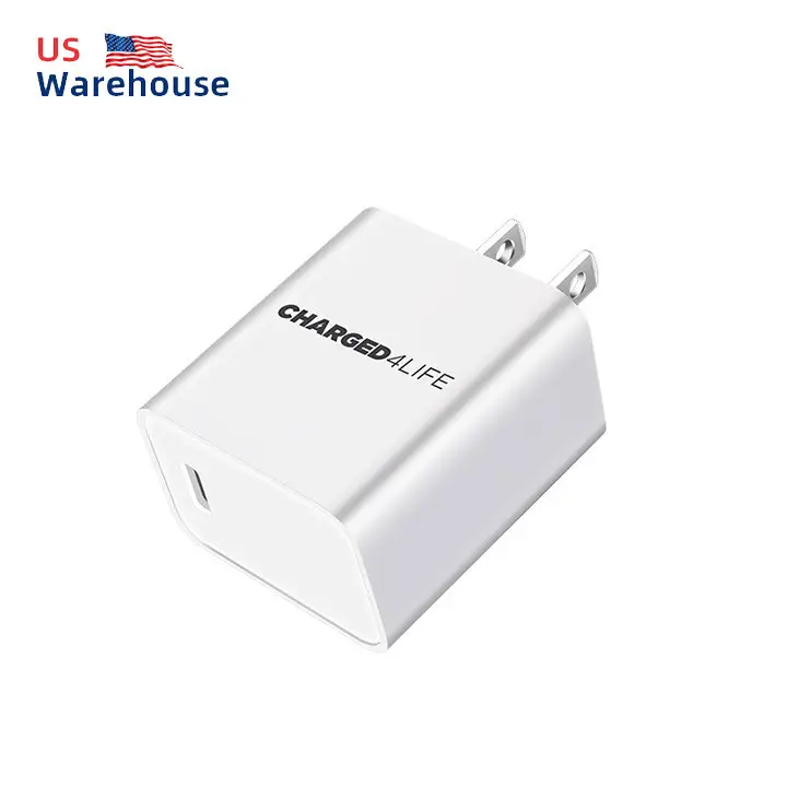 PD 20W Fast Charging Mobile Phone Data Cable Adapter USB Type C Wall Power Charger For IPhone Apple 11 12 13 14 UL Phone Charge