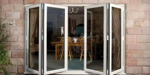 Cocina comercial Ventana de acordeón plegable Aleación de aluminio Ventanas plegables al aire libre superior/inferior Diseño gráfico vertical Exterior - Product Image 6