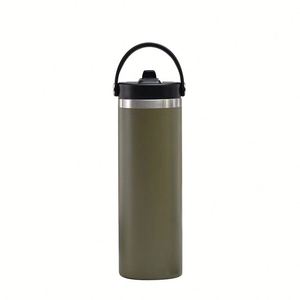 20oz Handle Sublimation Tumbler 304 Stainless Steel Vacuum Outdoor DIY Thermal <b>Press</b> Mug Wholesale - Product Image 2