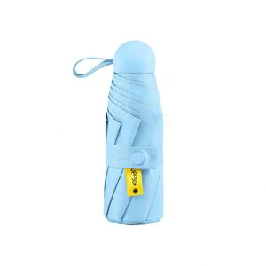 Parapluie de poche pliable 5 sections, impression de logo personnalisé, vente en gros, parapluies promotionnels bon marché, parapluies de marque publicitaires - Product Image 1