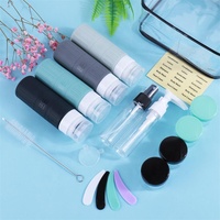 Kit de voyage anti-fuite en silicone 100ml approuvé par la TSA pour cosmétiques Gel douche Running Essentials