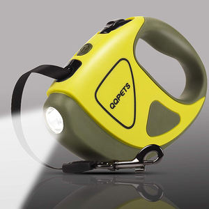 럭셔리 개폐식 손전등 개 가죽 끈 이탈 기능 나일론 소재 인쇄 패턴 리본 스톡 광저우 애완 동물 용품 - Product Image 5