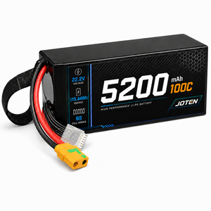 Batterie LiPo pour drone 5200mAh 6S 22.2V 100C 115.44Wh avec connecteur XT90 pour drone de course FPV, UAV, avion RC, fourniture directe d'usine - Product Image 1