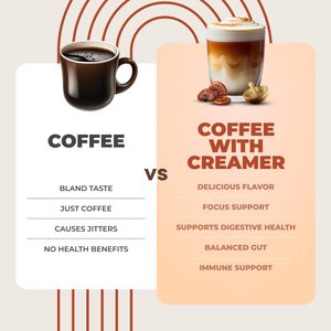 Vanille Latte Probiotischer Kaffee-<span class=keywords><strong>Creamer</strong></span> Organische Adaptogene Pilze & Probiotika für Energie & Verdauung in Beutel Verpackt - Product Image 5