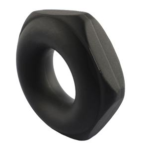 最高品質の柔らかいシリコン製ブラックナットペニスリングメーカー、遅延コックリング、男性用小型セックストイ、男性用刺激装置 - Product Image 1