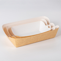 Boîte à emporter en papier alimentaire LOKYO pour hot-dogs, popcorn, nuggets de poulet, frites, chips, hamburgers