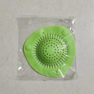 Filter Anti-clogging Deodorant Beige Kitchen Sewer Hair Filter Silicone Reusable Hair Filter Pad Hair <b>Catcher</b> - Product Image 6