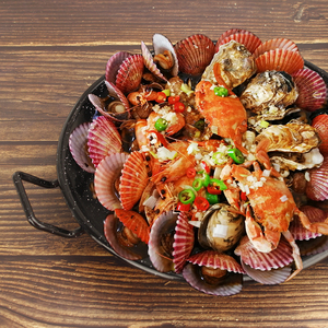 Poêle à paella géante en acier au carbone émaillé 20 cm, poêles à paella émaillées - Product Image 5