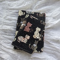 Carnet à feuilles mobiles portable détachable style Ins pour chat, A5 A6, mignon, journal littéraire, journal intime, carnet de notes, cadeau