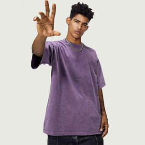 Camiseta de Algodón 100% para Hombre, Estilo Urbano, Oversize, para Impresión DTG Personalizada, Lavado Ácido Vintage - Product Image 4