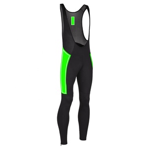 Cuissard de VTT personnalisé à marque privée – Longueur longue, séchage rapide, évacuation de l'humidité, Spandex/Nylon, noir/jaune au dos - Product Image 2