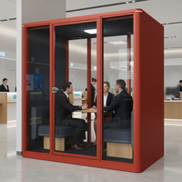 Cabina Acústica Portátil Moderna de Alta Calidad, Insonorizada, para Reuniones, OEM ODM, Ignífuga, para Oficina, Hospital, Estudio