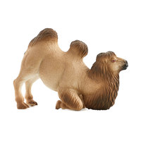 Nouveau Modèle d'Ornement de Bureau en PVC Solide, Simulation de Chameau Bactrien Agé à Genoux, Animal Sauvage, Jouet Éducatif pour Enfants, Vente Chaude Transfrontalière