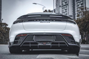 New Product <b>for</b> Porsche <b>for</b> Taycan Carbon Fiber Body Kit Wide Bodyki Front Shovel Side Skirt Spoiler <b>Diffuser</b> <b>Car</b> Bumpers - Product Image 6