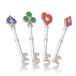 Porte-clés RPD Keys Set Raccoon Police Department Square Plum Heart pour Cosplay et Bijoux - Product Image 1