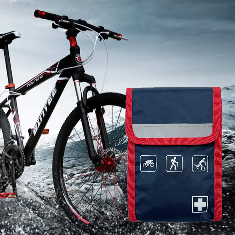 Borsa di pronto soccorso per biciclette portatile personalizzata mini kit di pronto soccorso medico di emergenza