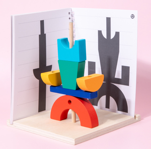 Jouets en bois éducatifs pour enfants : Blocs de construction 3D à projection spatiale, Apprentissage précoce, Jeu d'association des ombres - Product Image 3