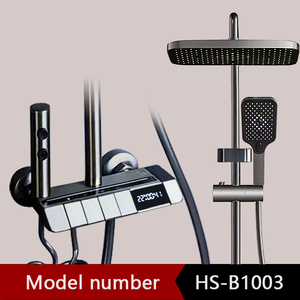 Sistema di <span class=keywords><strong>doccia</strong></span> <span class=keywords><strong>termostatica</strong></span> con Display digitale di lusso Smart bagno <span class=keywords><strong>doccia</strong></span> fredda e acqua calda Set miscelatore bagno - Product Image 2
