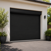 Porte de sécurité motorisée robuste en acier de 77 mm avec rembourrage en mousse PU, à enroulement, moderne, à vis, pour commerce, garage