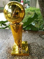 Trophée de basket-ball américain en résine, artisanat en résine, plaqué or, qualité lourde, compétition de la ligue des champions, grand trophée