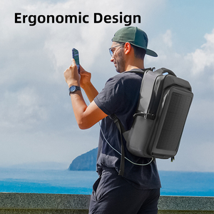 Slim 15.6 Inch Laptop <b>Backpack</b> Business Travel Anti-Theft Day Pack Water Resistant Solar for Men Women <b>College</b> <b>Backpack</b> - Product Image 3