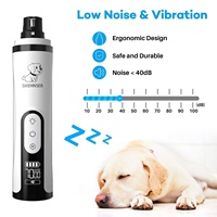 Lime à ongles électrique pour chien améliorée avec 2 LED, écran LCD, rechargeable, faible bruit, 3 vitesses, sans douleur, pour le soin des pattes
