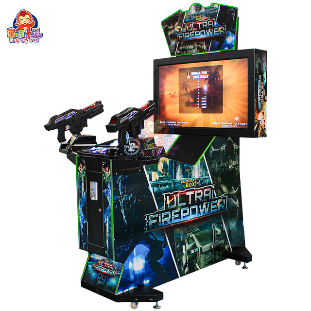 42" HD LCD Coin Operated Shooting Arcade Machine Two Player Gun Action Game Cabinet