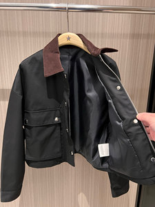 <span class=keywords><strong>Giacca</strong></span> da lavoro classica con Logo <span class=keywords><strong>a</strong></span> triangolo da <span class=keywords><strong>donna</strong></span> <span class=keywords><strong>giacca</strong></span> corta con colletto <span class=keywords><strong>in</strong></span> <span class=keywords><strong>velluto</strong></span> <span class=keywords><strong>a</strong></span> <span class=keywords><strong>coste</strong></span> Color block - Product Image 4