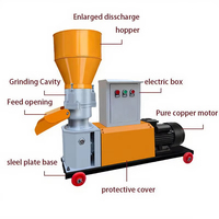 Meilleure vente Machine à granulés électrique pour aliments pour animaux domestiques et poissons Petit dispositif d'alimentation du bétail domestique Machines de traitement des aliments pour animaux