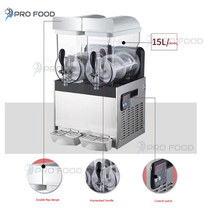 Machine de fonte de neige Machine commerciale simple Double cylindre Slush Machine jus trois cylindres boisson Machine de fonte de neige - Product Image 5