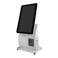 Pemindai kode batang 15.6 inci 1D/2D, mesin Pos kios layar sentuh sistem Pos layanan mandiri