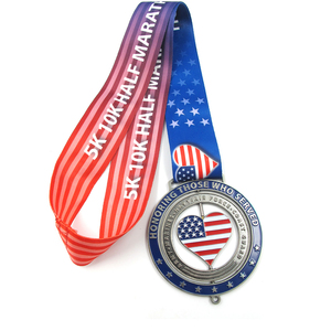 Manufacturer Wholesale Design Zinc Alloy Metal 3D Gold Rotating Award Marathon Running Sports Medal Custom Antique Folk <strong>Art</strong> - Product Image 4