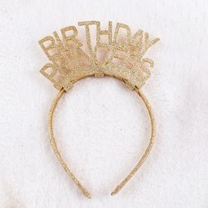 <b>Princess</b> Birthday Party Headbands-Many Colors Plastic & Fabric One Size Fits All for Kids Celebration Decorations - Product Image 1