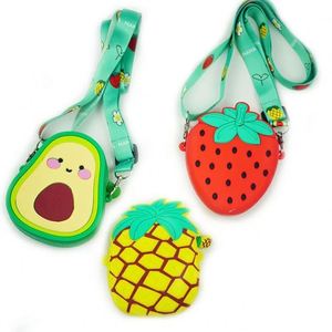 Japanese Style Mini Fruit Custom Silicone Shoulder Bags for <b>Kids</b> Waterproof Cute Girl Cartoon Pouch Purse Handbags - Product Image 3