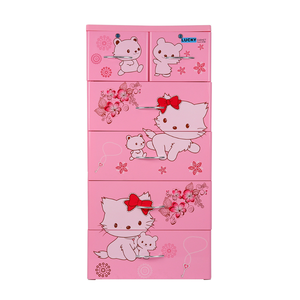 Hot Sale 5-Tier Floor Drawer Cabinet Multi-Layer Storage Organizer Plastic Cabinet with Wheels Modern Home Office Bedroom - Product Image 3