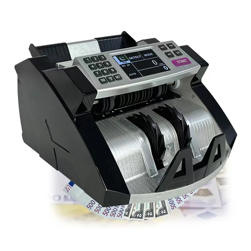 Pakistanische Rupee Geldtresen Falschgelddetektor TFT-Anzeige PKR Rechnung Tresen Detektor Falschgeld zum Verkauf für Bank