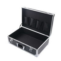Boîte à outils professionnelle en aluminium portable, personnalisable, OEM, durable, avec un design léger et des options de couleur personnalisées
