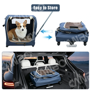 <span class=keywords><strong>Poussette</strong></span> pour chien CanboPet avec poignée réglable, pliable, avec <span class=keywords><strong>roues</strong></span> - Product Image 4