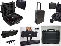 Valise à outils portable, résistante aux intempéries, étanche, antichoc, anti-poussière, avec poignée confortable, roulettes et insert en mousse personnalisable