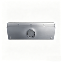 Diffuseur linéaire à fentes avec boîtier de plénum, grille d'aération HVAC en aluminium pour installation au plafond