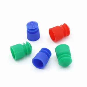 Wholesale Medical Lab Rubber Red Green Purple White Color 12mm 13mm 16mm Test Tube Plastic Stopper