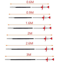 Brosse de nettoyage multifonctionnelle en acier inoxydable de 160cm de long pour évier de toilette Outil de dragage anti-colmatage