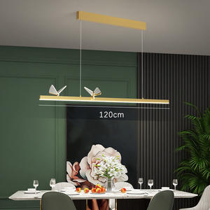 Lampe de table à manger moderne de luxe en forme de libellule, lumière LED créative nordique, lumière suspendue d'art pour bar, pour salle à manger et éclairage domestique - Product Image 2